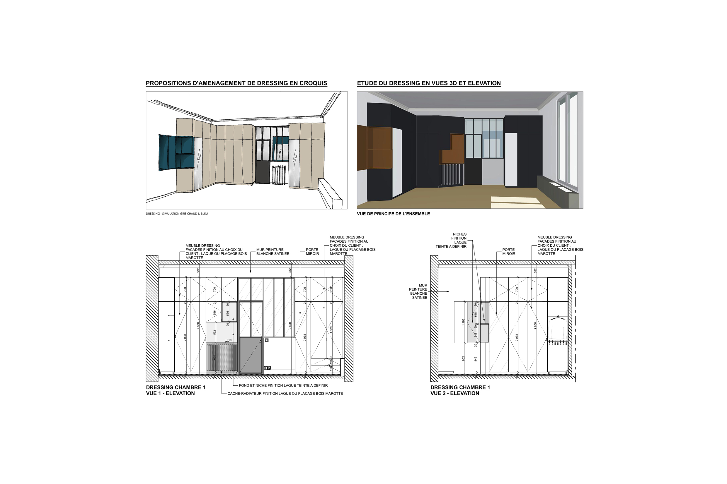 TOURNELLES DRESSING CHAMBRE PARENTALE